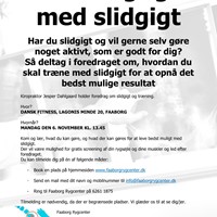 Foredrag om Slidgigt