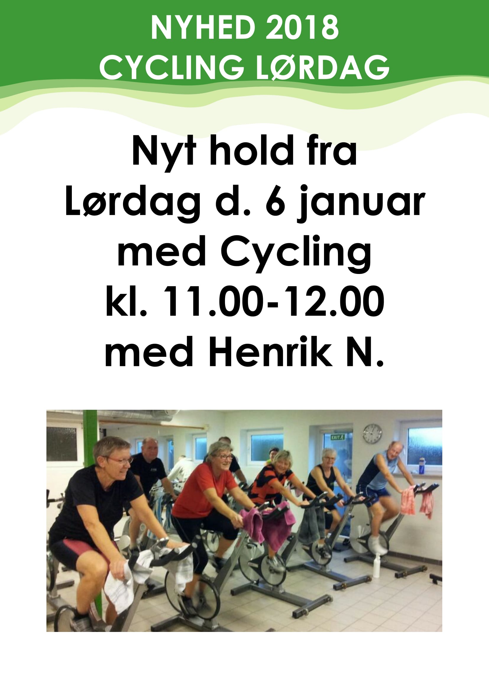 Cycling Lørdag start d. 6 januar