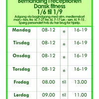 Sommertider bemanding i receptionen