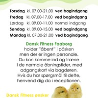 Åbningstider PÅSKEN